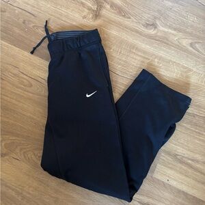 Nike Black Jogger Pants with White Swoosh